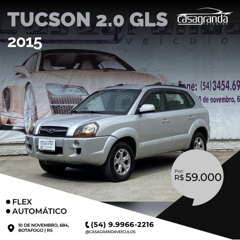 TUCSON 2.0 MPFI GLS 16V 143CV 2WD FLEX 4P AUTOMÁTICO