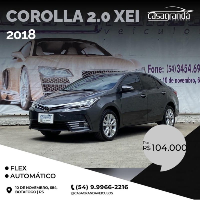 COROLLA 2.0 XEI 16V FLEX 4P AUTOMÁTICO