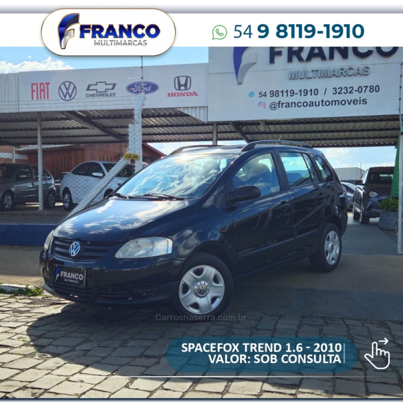 SPACEFOX 1.6 MI TREND 8V FLEX 4P MANUAL - 2010 - VACARIA