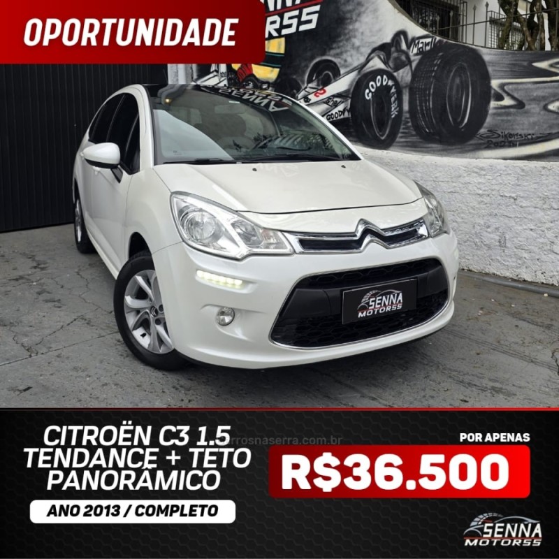 C3 1.5 TENDANCE 8V FLEX 4P MANUAL - 2013 - CAXIAS DO SUL