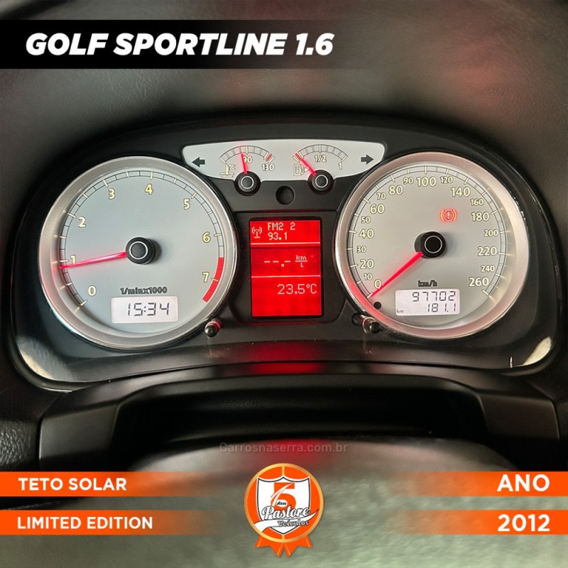 GOLF 1.6 MI SPORTLINE LIMITED EDITION 8V FLEX 4P MANUAL - 2012 - VACARIA