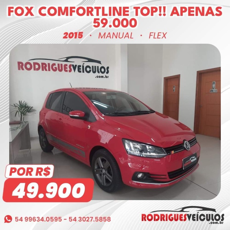 FOX 1.0 MI COMFORTLINE 8V FLEX 4P MANUAL - 2015 - CAXIAS DO SUL