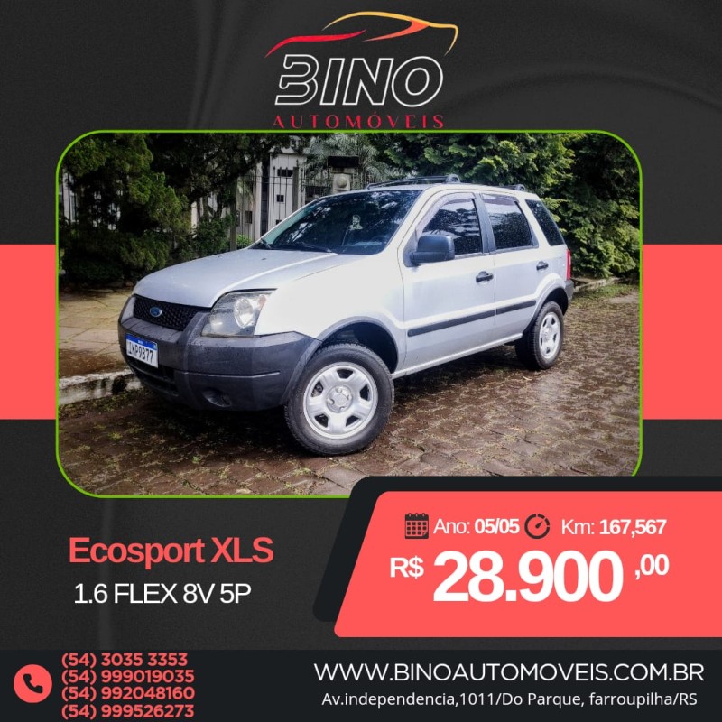 ecosport 1.6 xls 8v gasolina 4p manual 2005 farroupilha