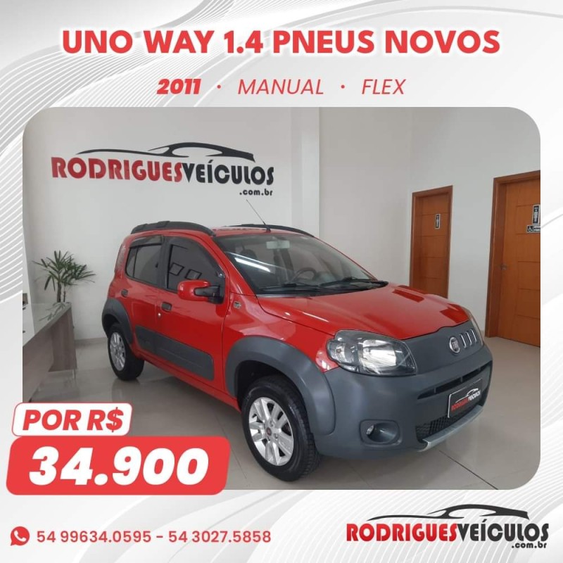 UNO 1.4 EVO WAY 8V FLEX 4P MANUAL - 2011 - CAXIAS DO SUL