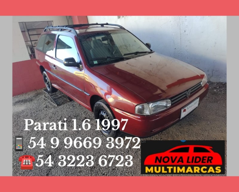 parati 1.6 mi 8v gl gasolina 2p manual 1997 caxias do sul