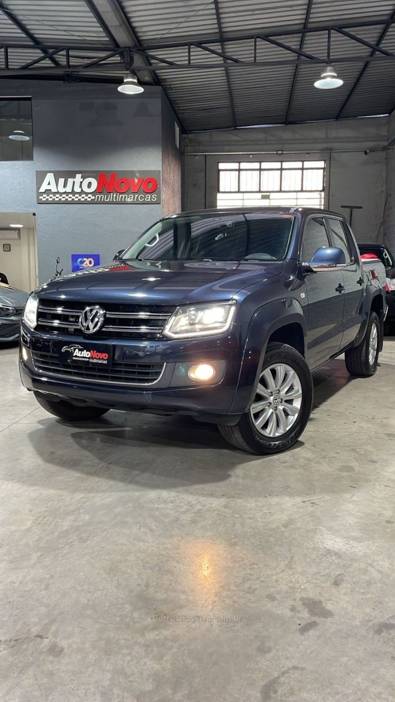 AMAROK 2.0 HIGHLINE 4X4 CD 16V TURBO INTERCOOLER DIESEL 4P AUTOMÁTICO - 2015 - VACARIA