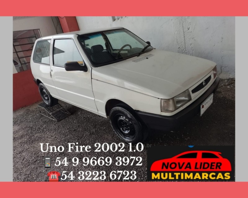 UNO 1.0 MPI MILLE FIRE 8V GASOLINA 2P MANUAL - 2002 - CAXIAS DO SUL