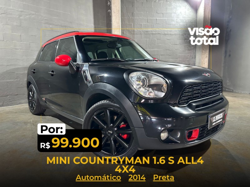 COUNTRYMAN 1.6 S ALL4 4X4 16V 184CV TURBO GASOLINA 4P AUTOMÁTICO - 2014 - CAXIAS DO SUL