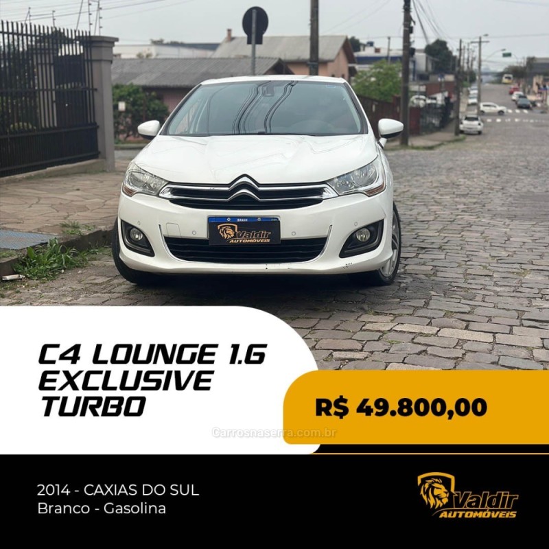 C4 LOUNGE 1.6 EXCLUSIVE 16V TURBO GASOLINA 4P AUTOMÁTICO