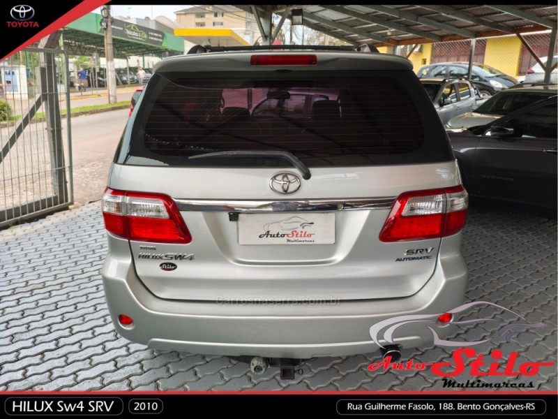 HILUX SW4 3.0 SRV 4X4 7 LUGARES 16V TURBO INTERCOOLER DIESEL 4P AUTOMÁTICO - 2010 - BENTO GONçALVES