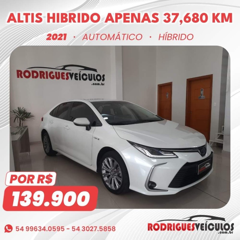 COROLLA 1.8 ALTIS 16V HÍBRIDO 4P AUTOMÁTICO - 2021 - CAXIAS DO SUL