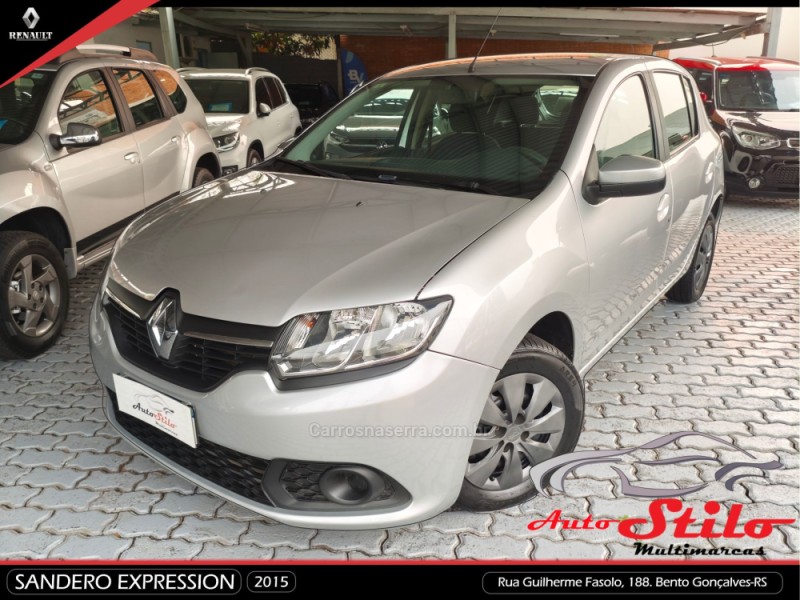 SANDERO 1.6 EXPRESSION 8V FLEX 4P MANUAL - 2015 - BENTO GONçALVES