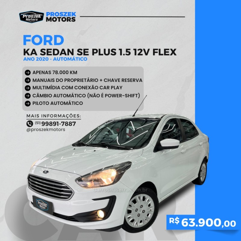 ka   1.5 se 12v plus flex 4p automatico 2020 canoas