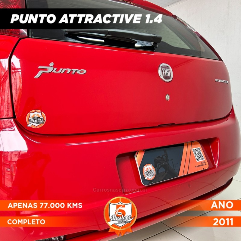 PUNTO 1.4 ATTRACTIVE 8V FLEX 4P MANUAL - 2011 - VACARIA