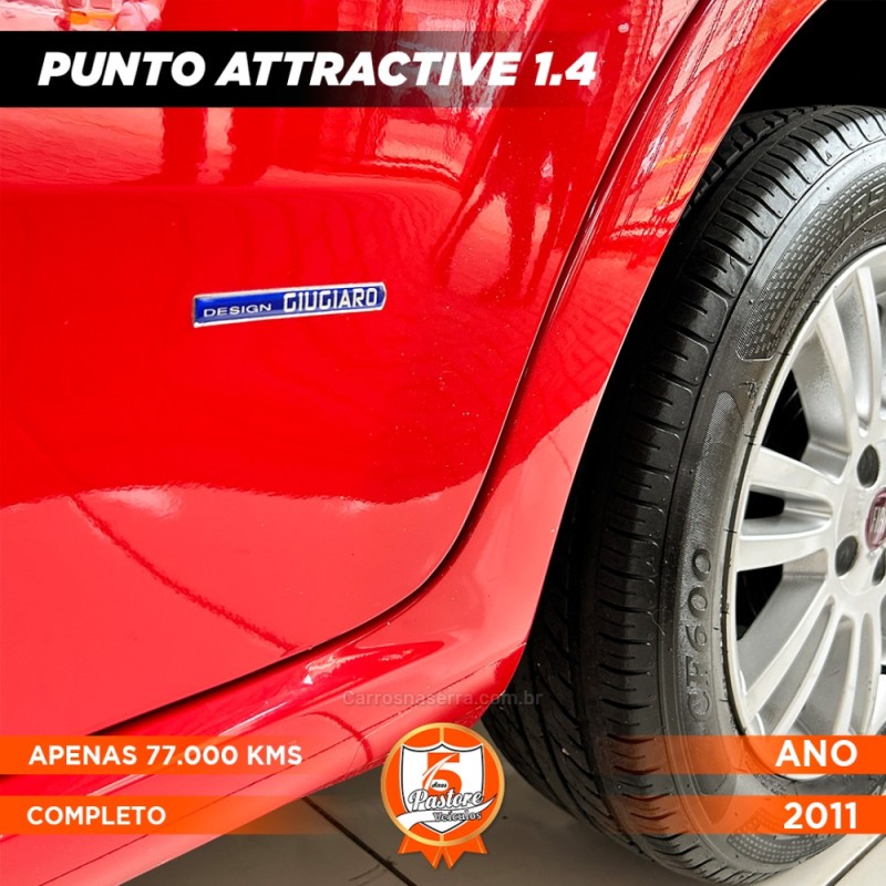 PUNTO 1.4 ATTRACTIVE 8V FLEX 4P MANUAL - 2011 - VACARIA