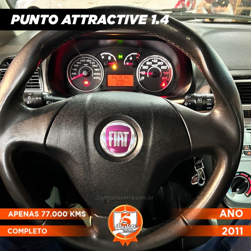 PUNTO 1.4 ATTRACTIVE 8V FLEX 4P MANUAL - 2011 - VACARIA