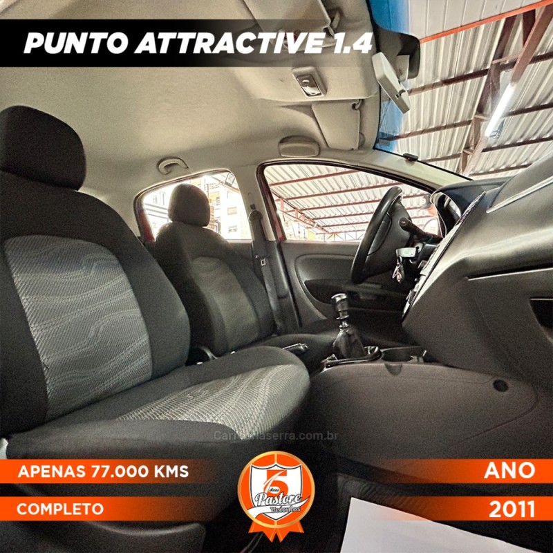 PUNTO 1.4 ATTRACTIVE 8V FLEX 4P MANUAL - 2011 - VACARIA