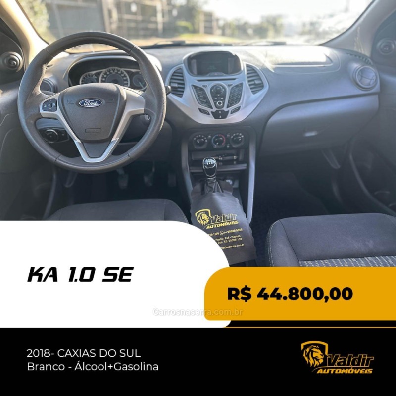 KA 1.0 SE PLUS 12V FLEX 4P MANUAL - 2018 - CAXIAS DO SUL