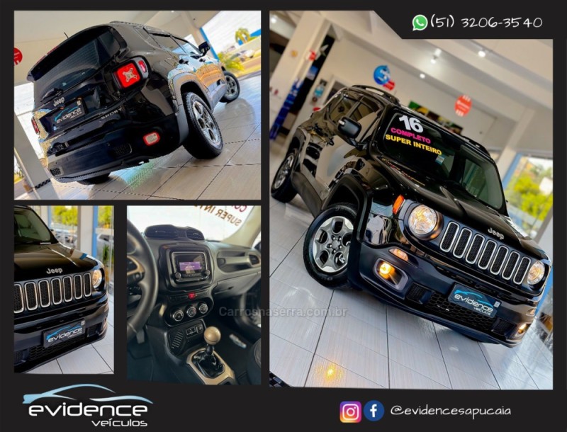 RENEGADE 1.8 16V FLEX SPORT 4P MANUAL - 2016 - SAPUCAIA DO SUL