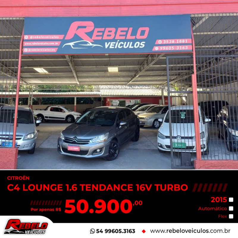 c4 lounge 1.6 tendance 16v turbo gasolina 4p automatico 2015 caxias do sul