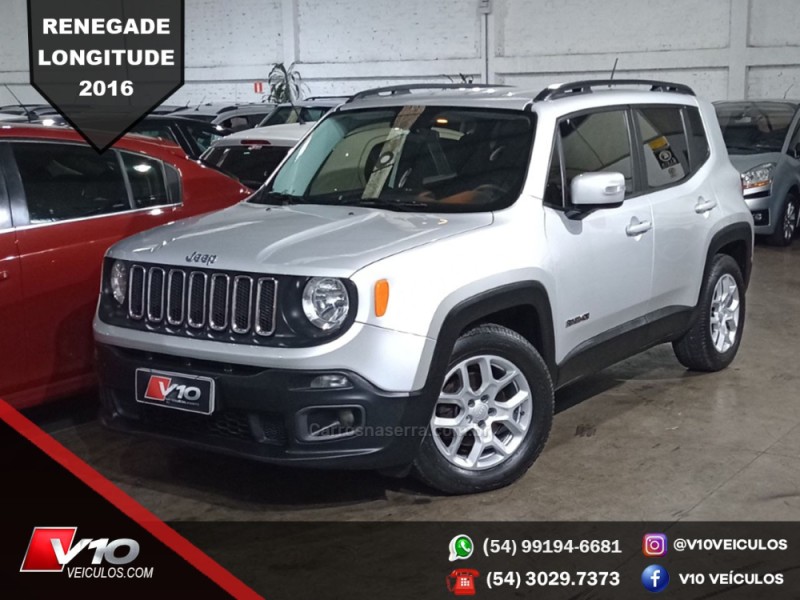 RENEGADE 1.8 16V FLEX LONGITUDE 4P AUTOMÁTICO - 2016 - CAXIAS DO SUL