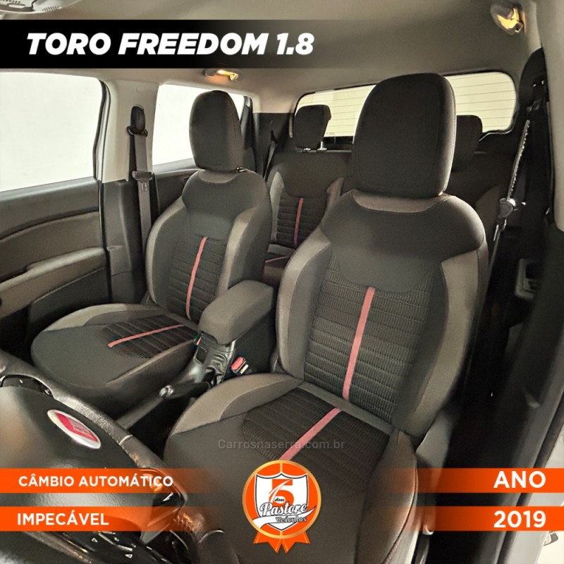 TORO 1.8 16V EVO FLEX FREEDOM AUTOMÁTICO - 2019 - VACARIA