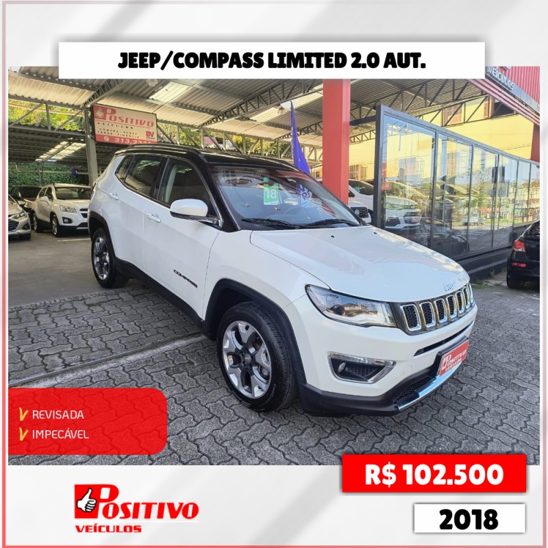 COMPASS 2.0 16V FLEX LIMITED AUTOMÁTICO - 2018 - CAXIAS DO SUL