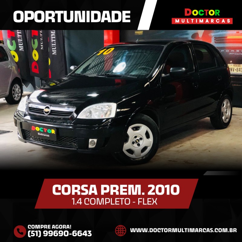 CORSA 1.4 MPFI PREMIUM 8V FLEX 4P MANUAL - 2010 - SãO LEOPOLDO