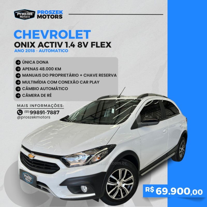 ONIX 1.4 MPFI ACTIV 8V FLEX 4P AUTOMÁTICO