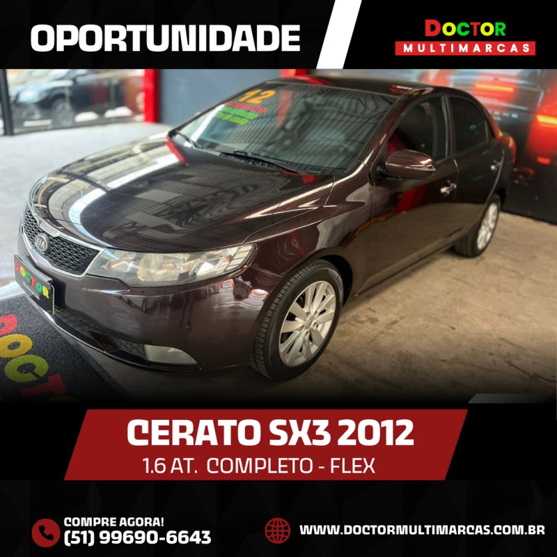 CERATO 1.6 SX3 16V GASOLINA 4P AUTOMÁTICO - 2012 - SãO LEOPOLDO