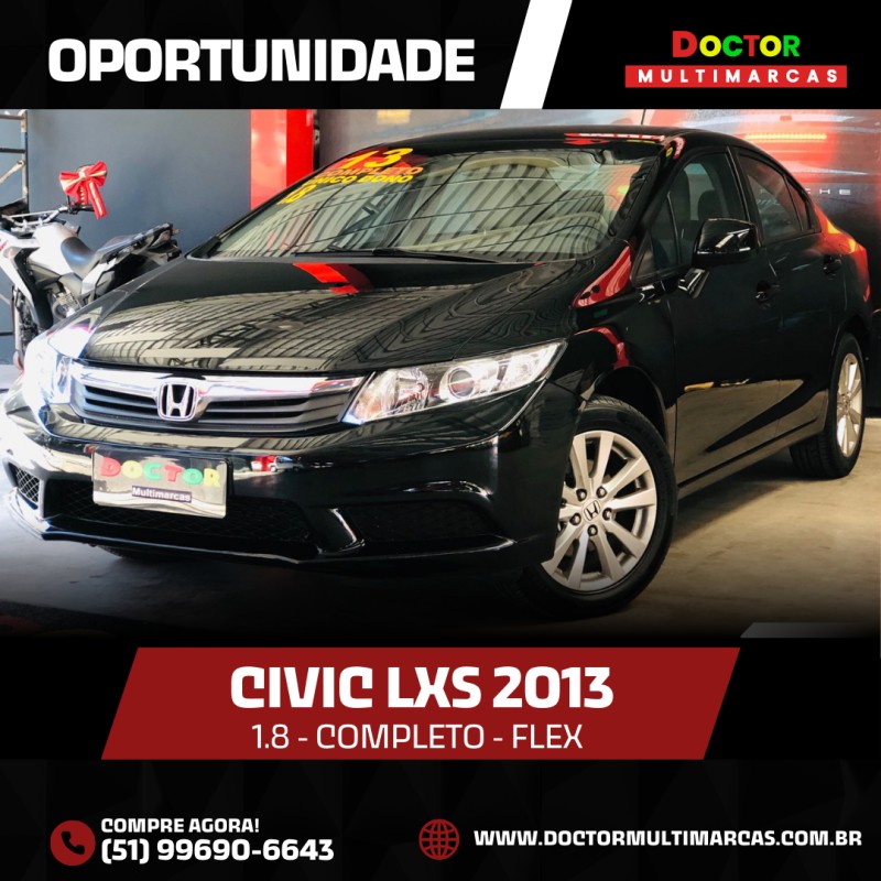 CIVIC 1.8 LXS 16V GASOLINA 4P MANUAL - 2013 - SãO LEOPOLDO