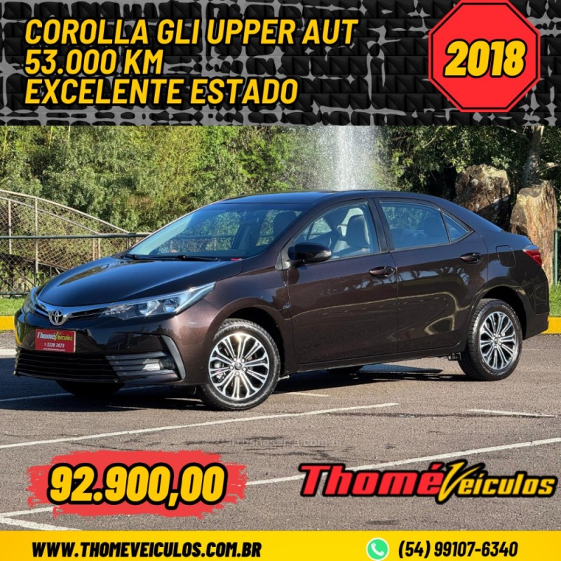 corolla 1.8 gli upper 16v flex 4p automatico 2018 caxias do sul