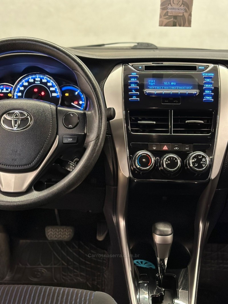 YARIS 1.5 XL 16V FLEX 4P AUTOMATÍCO - 2019 - SãO LEOPOLDO