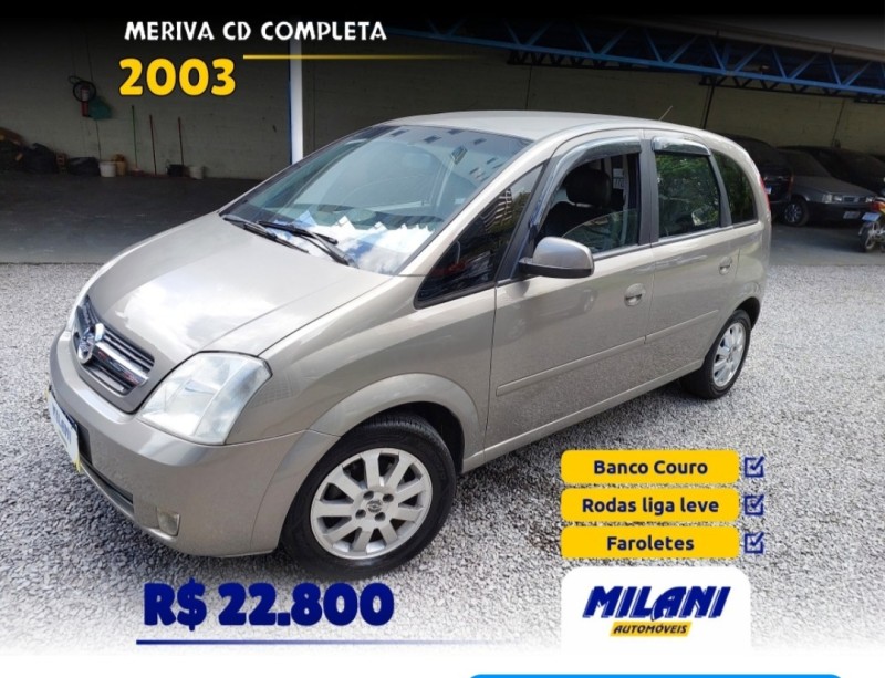 meriva 1.8 mpfi cd 8v gasolina 4p manual 2003 bento goncalves