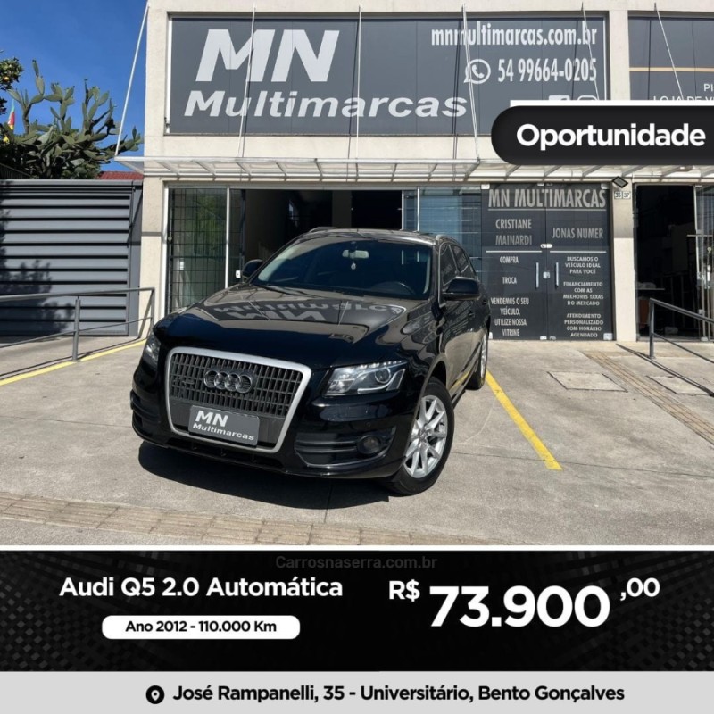 q5 2.0 tsfi quattro s tronic 16v gasolina 4p automatico 2012 bento goncalves