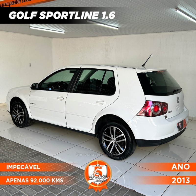 GOLF 1.6 MI SPORTLINE 8V FLEX 4P MANUAL - 2013 - VACARIA