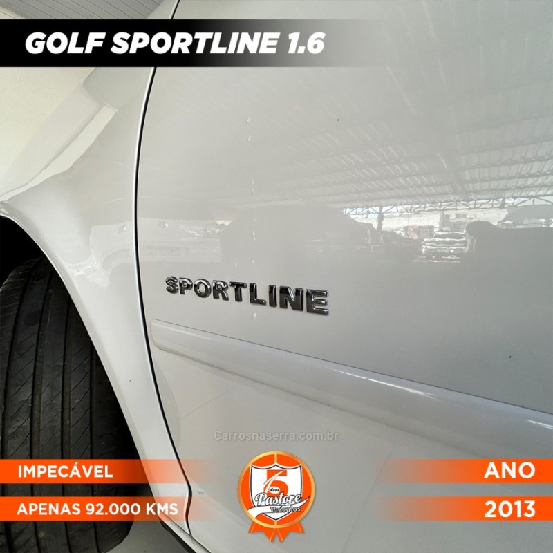 GOLF 1.6 MI SPORTLINE 8V FLEX 4P MANUAL - 2013 - VACARIA