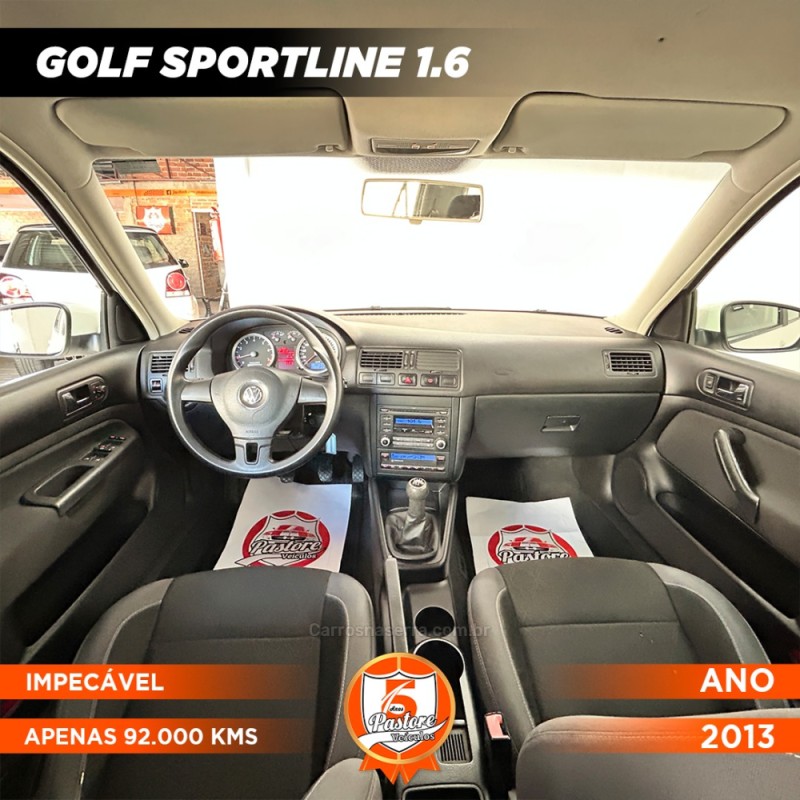 GOLF 1.6 MI SPORTLINE 8V FLEX 4P MANUAL - 2013 - VACARIA