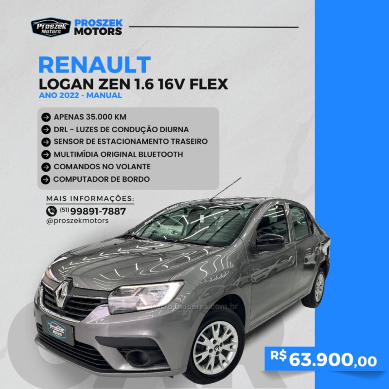 logan 1.6 zen 16v flex 4p manual 2021 canoas