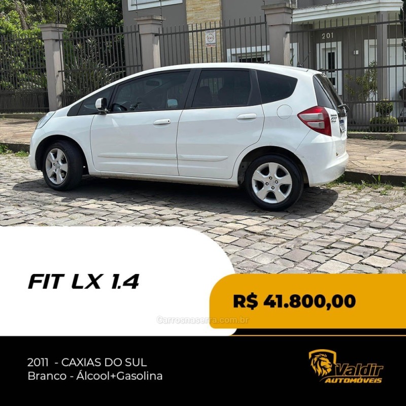 FIT 1.4 LX 8V FLEX 4P MANUAL - 2011 - CAXIAS DO SUL