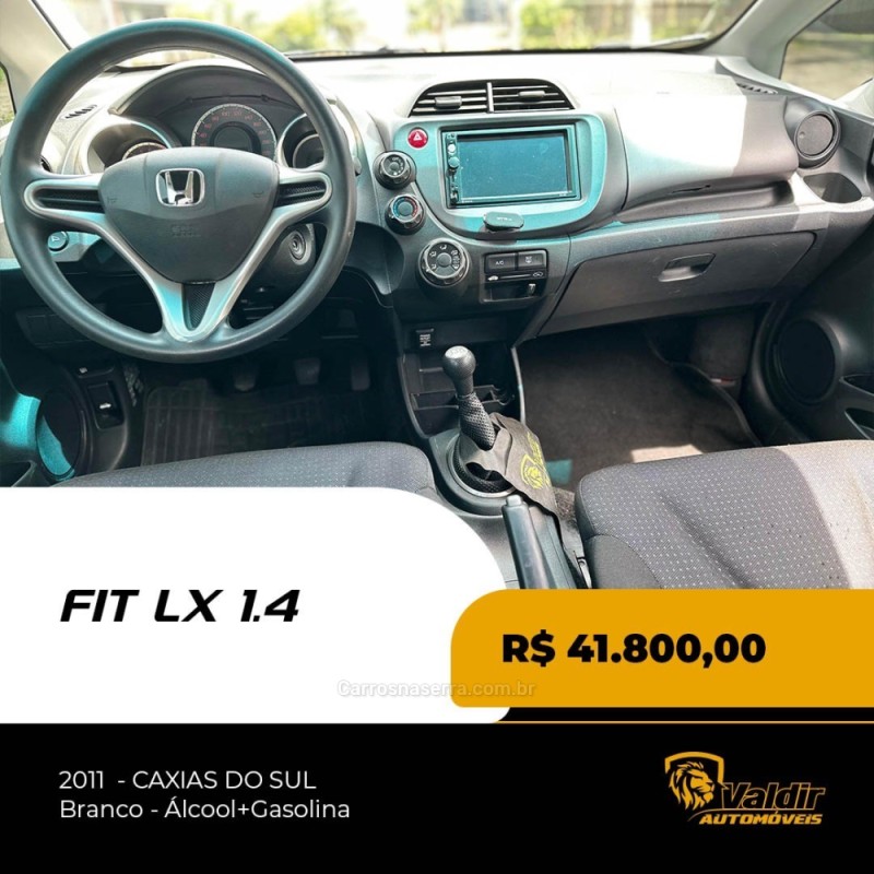 FIT 1.4 LX 8V FLEX 4P MANUAL - 2011 - CAXIAS DO SUL