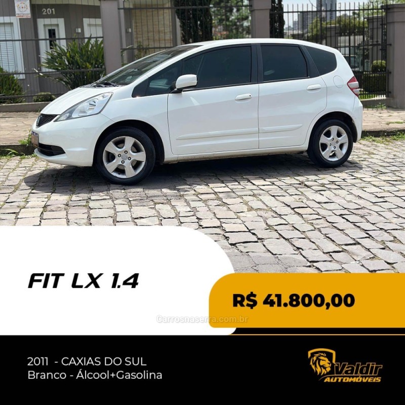 FIT 1.4 LX 8V FLEX 4P MANUAL - 2011 - CAXIAS DO SUL