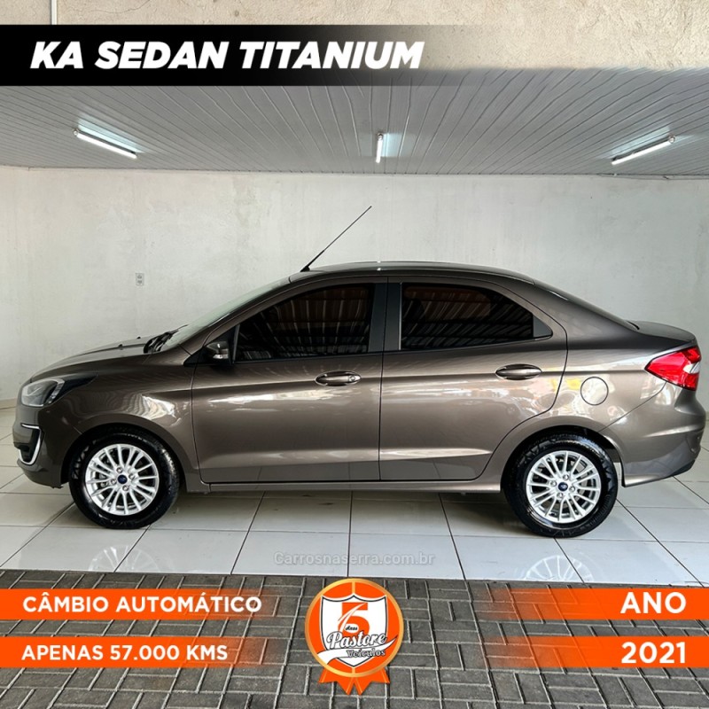 KA + 1.5 SEDAN TITANIUM 12 FLEX 4P AUTOMÁTICO - 2021 - VACARIA