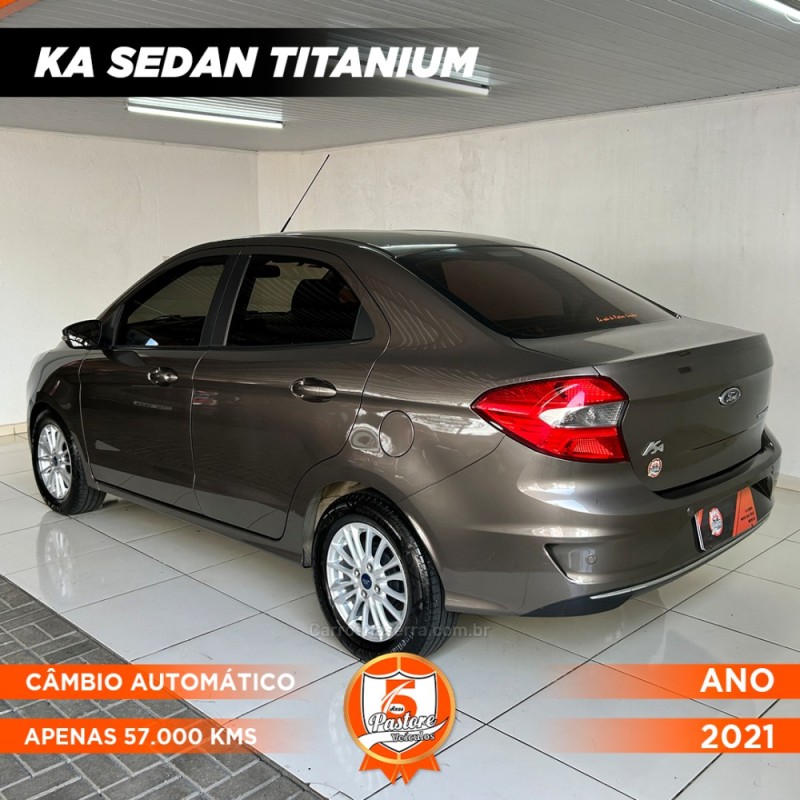 KA + 1.5 SEDAN TITANIUM 12 FLEX 4P AUTOMÁTICO - 2021 - VACARIA