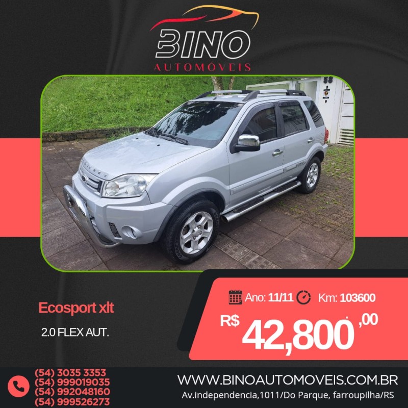 ecosport 2.0 xlt 16v flex 4p automatico 2011 farroupilha