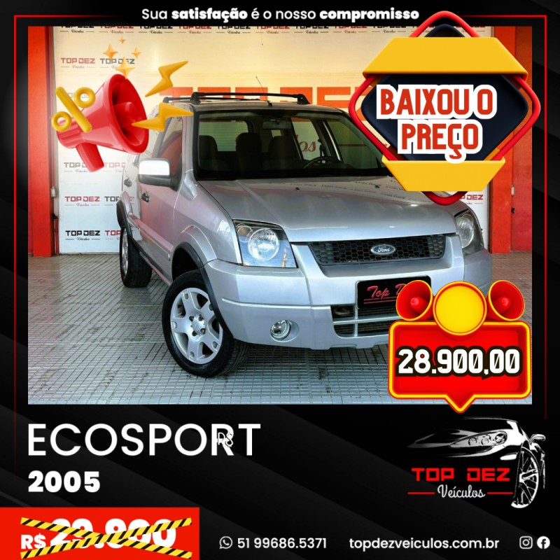 ecosport 1.6 xlt 8v flex 4p manual 2005 sao sebastiao do cai