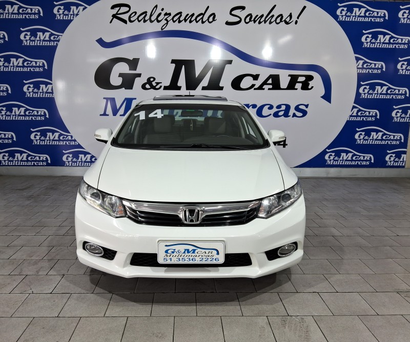 CIVIC 2.0 EXR 16V FLEX 4P AUTOMÁTICO - 2014 - SãO SEBASTIãO DO CAí