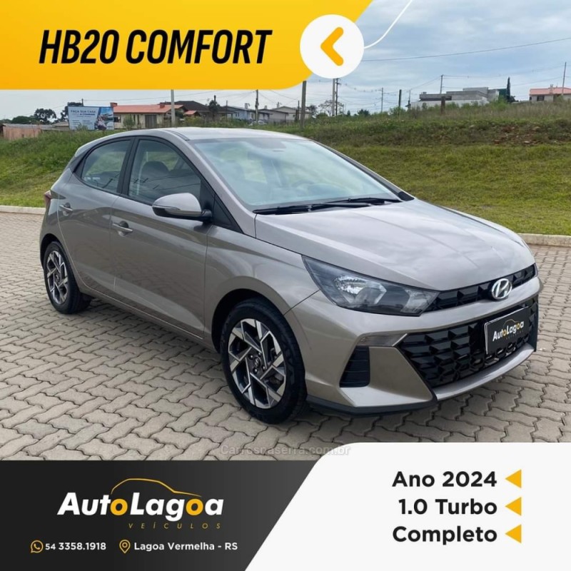 hb20 1.0 12v comfort tgdi flex 4p automatico 2024 lagoa vermelha