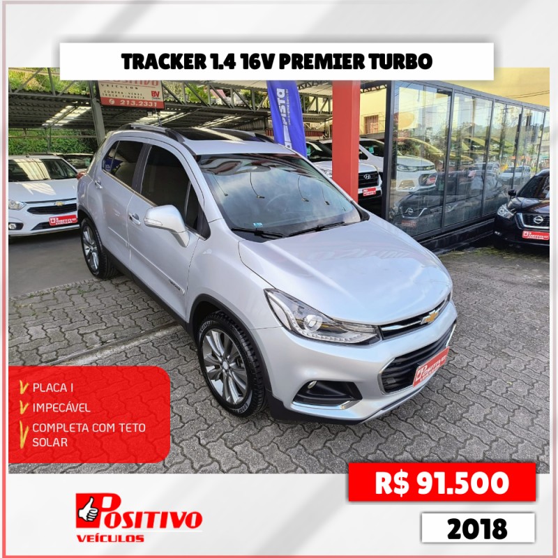 TRACKER 1.4 16V TURBO FLEX PREMIER AUTOMÁTICO - 2018 - CAXIAS DO SUL