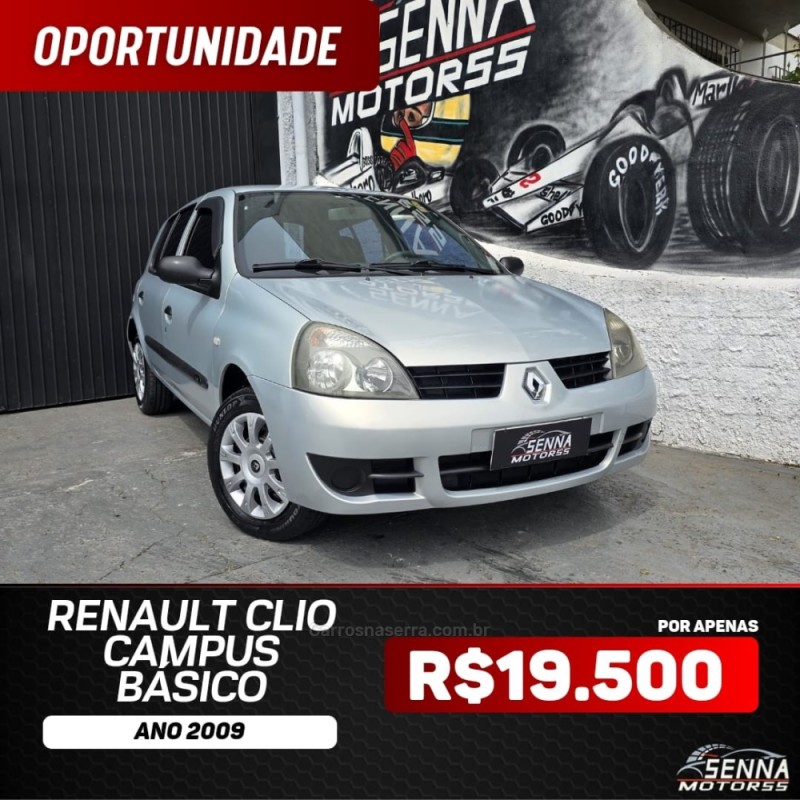 CLIO 1.0 CAMPUS 16V FLEX 4P MANUAL - 2009 - CAXIAS DO SUL